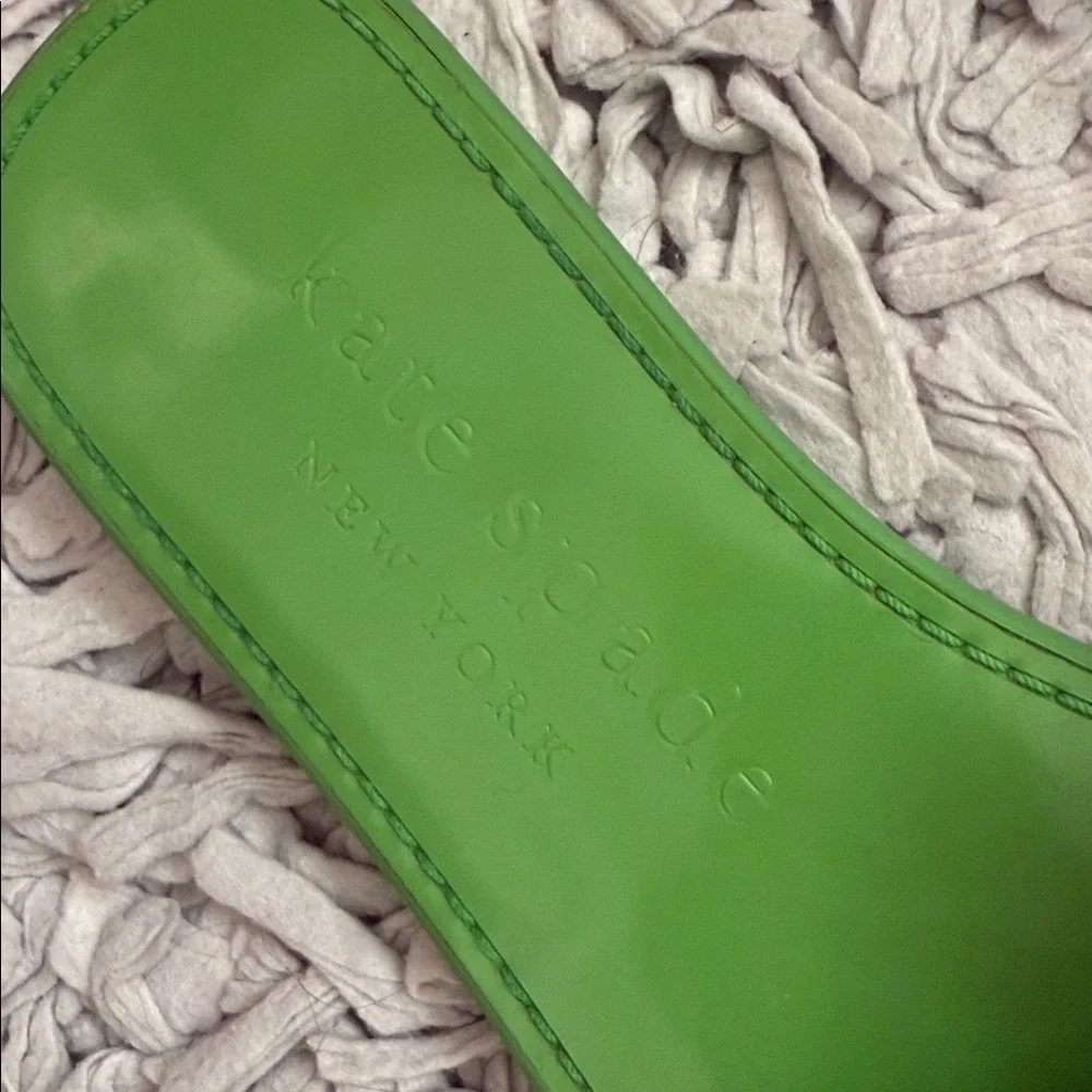 Kate Spade Vibrant Green Bow Sandals - Picture 4 of 7